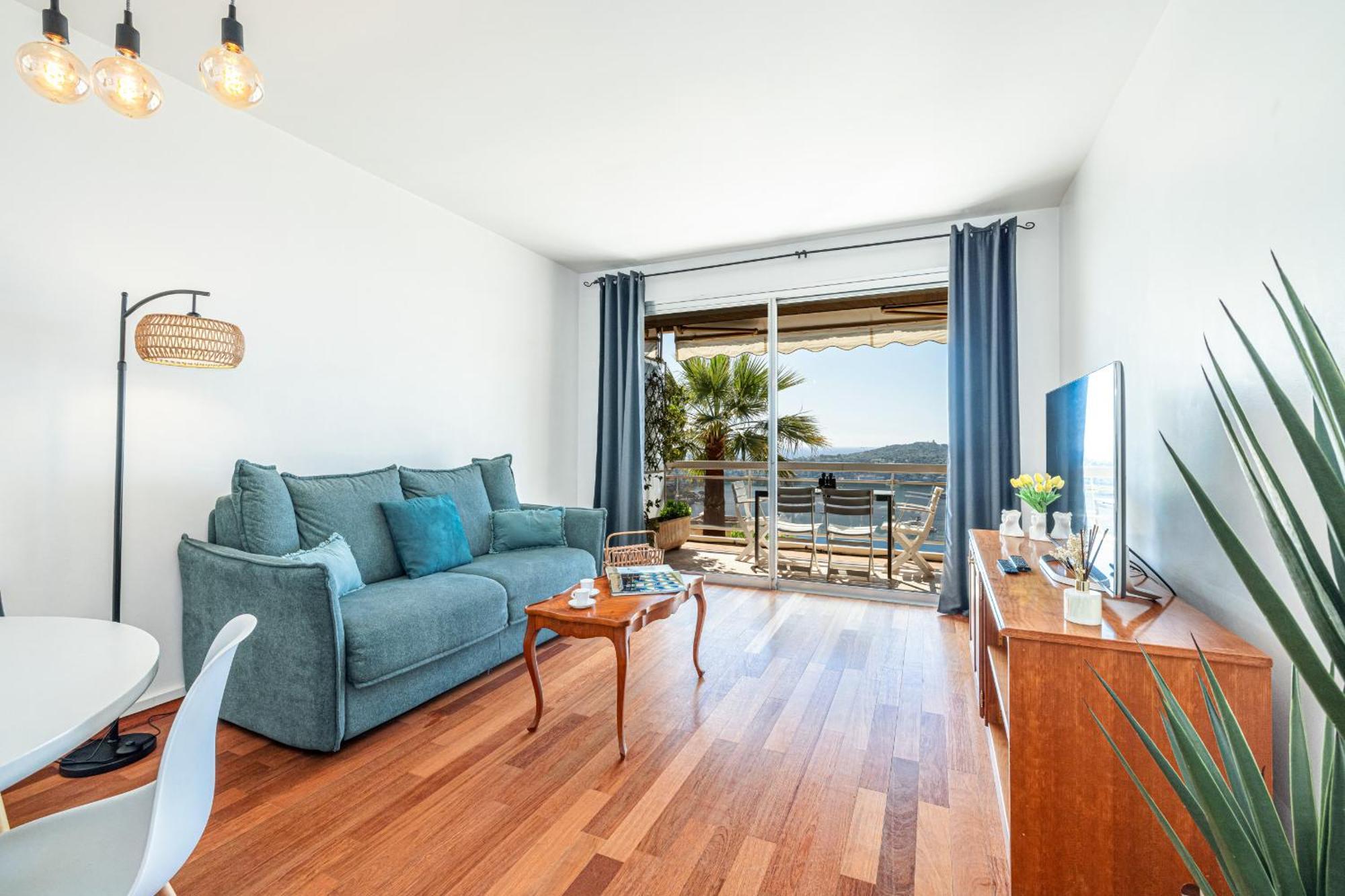 דירות וילפראנש-סור-מר Extraordinary Sea View - 1 Bdr With Ac מראה חיצוני תמונה